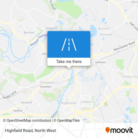 Highfield Road map