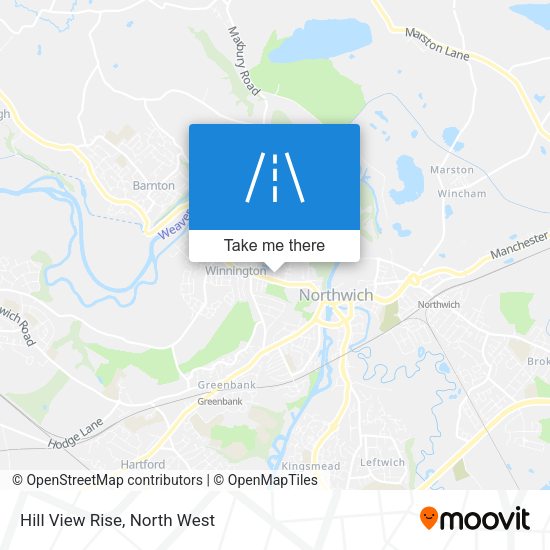 Hill View Rise map