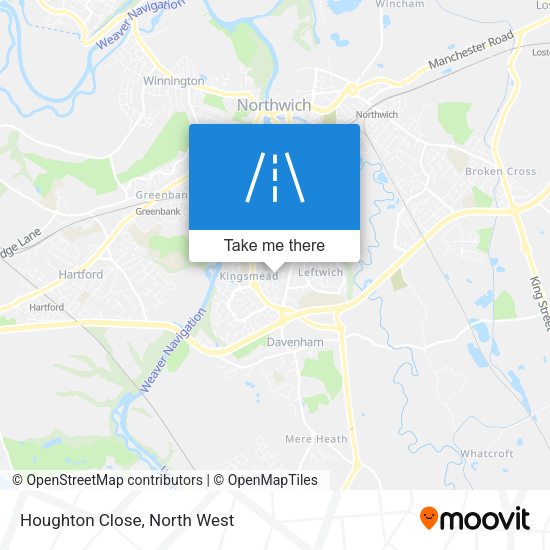 Houghton Close map