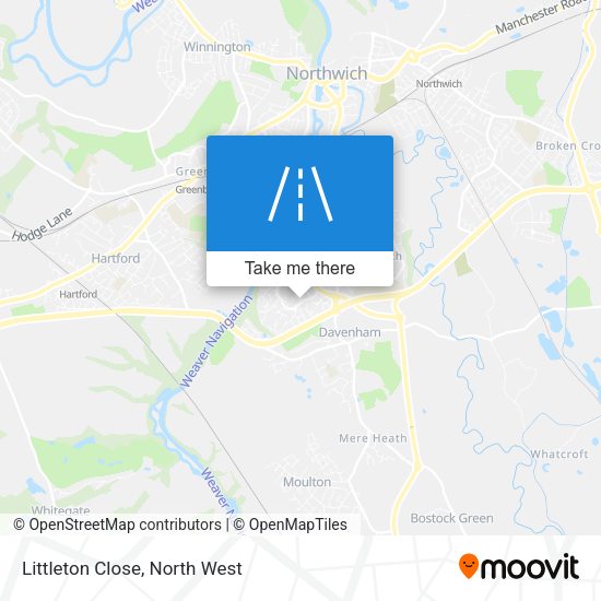 Littleton Close map