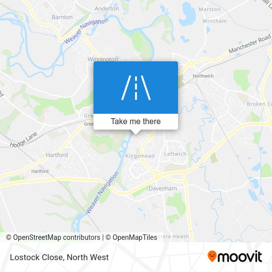Lostock Close map
