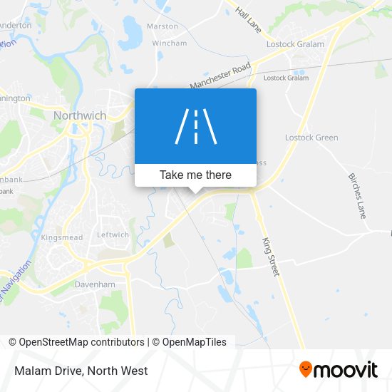 Malam Drive map