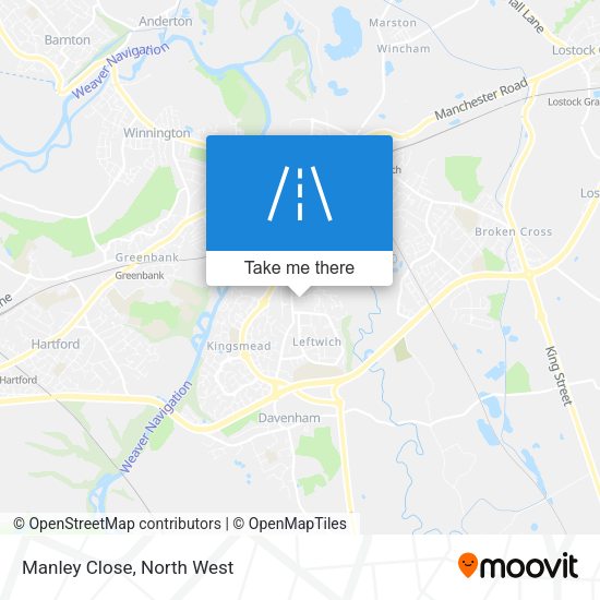 Manley Close map