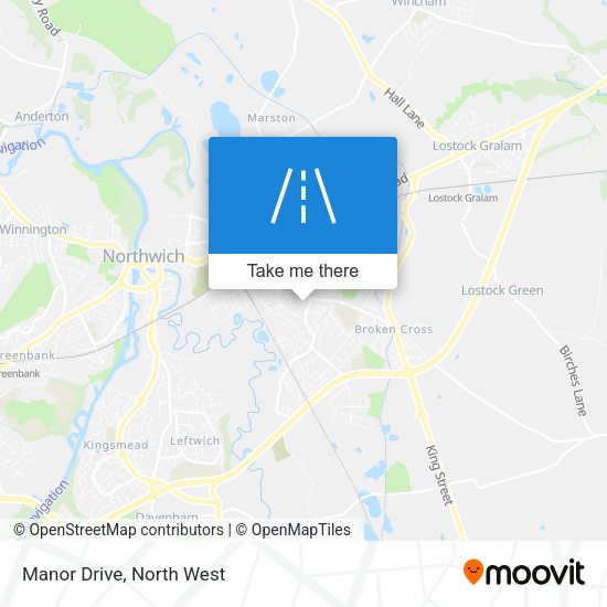 Manor Drive map