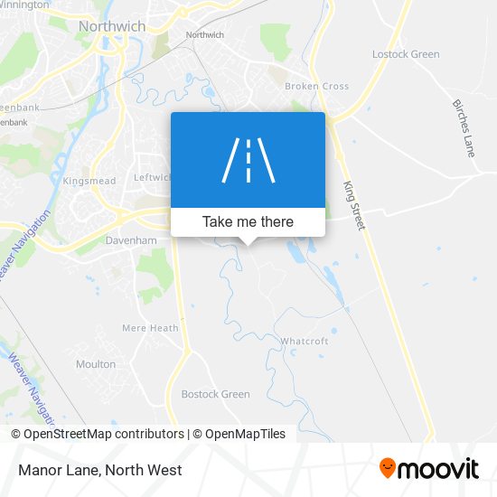 Manor Lane map