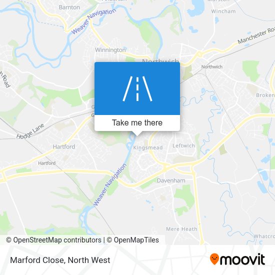 Marford Close map