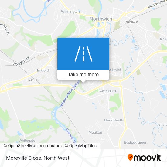 Moreville Close map