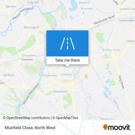 Muirfield Close map