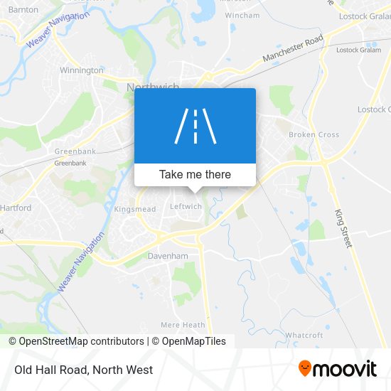 Old Hall Road map