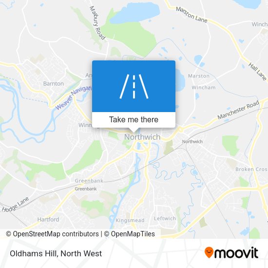 Oldhams Hill map