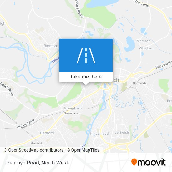 Penrhyn Road map