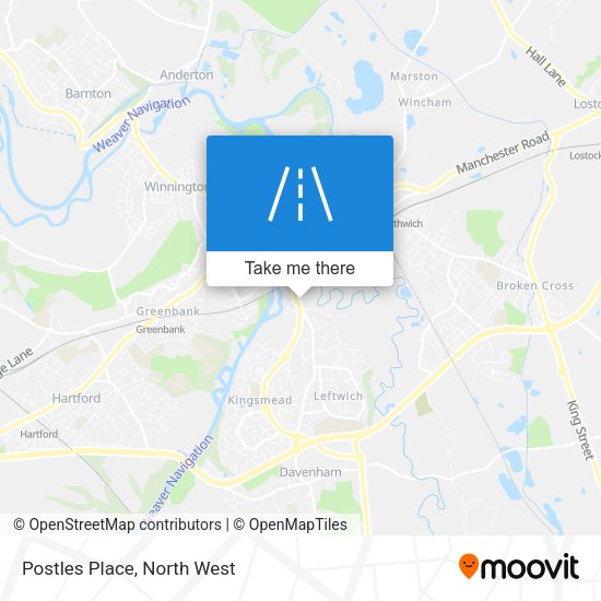 Postles Place map
