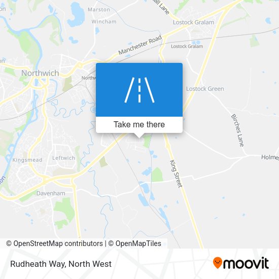 Rudheath Way map