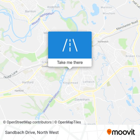Sandbach Drive map