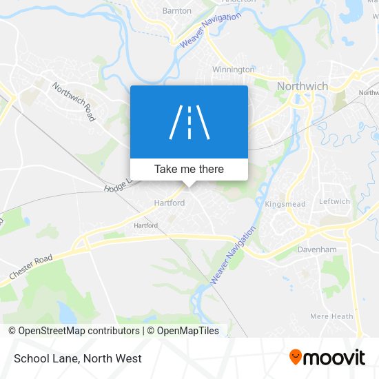 School Lane map