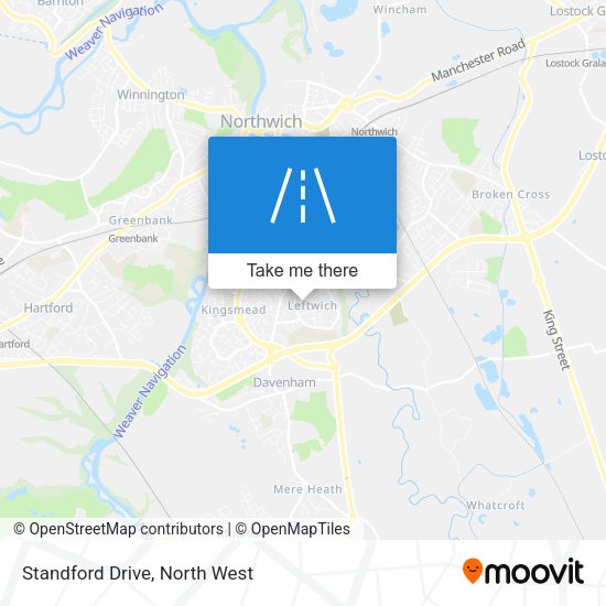 Standford Drive map