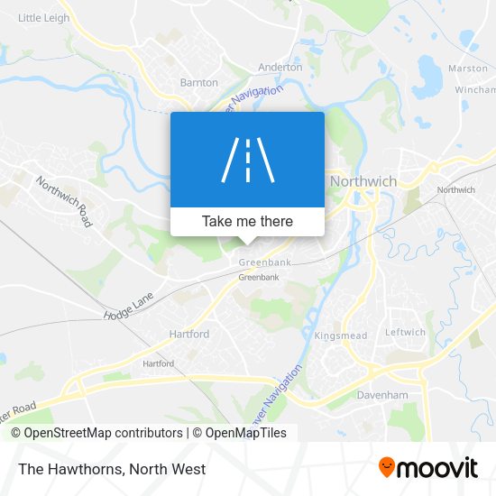 The Hawthorns map