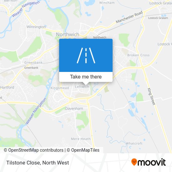Tilstone Close map