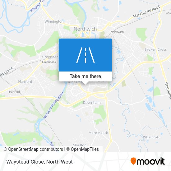 Waystead Close map