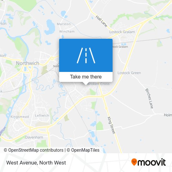West Avenue map