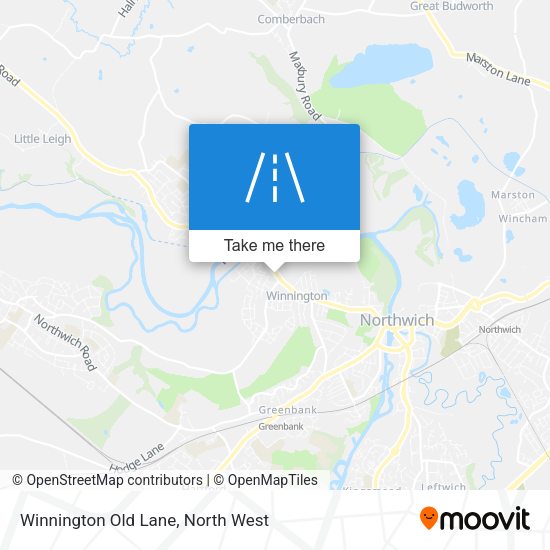 Winnington Old Lane map
