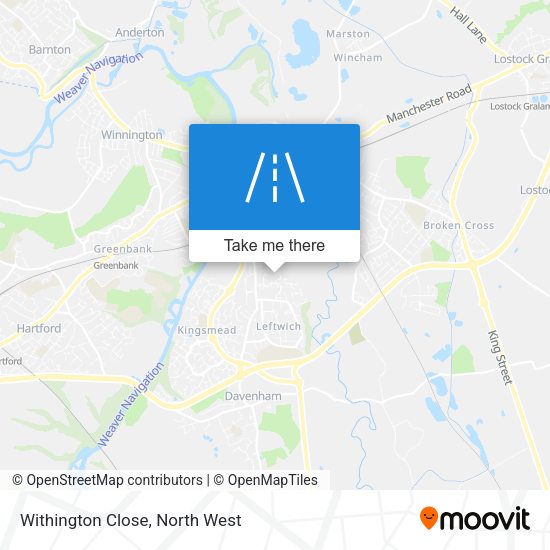 Withington Close map