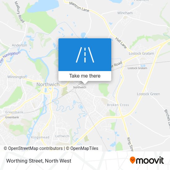Worthing Street map