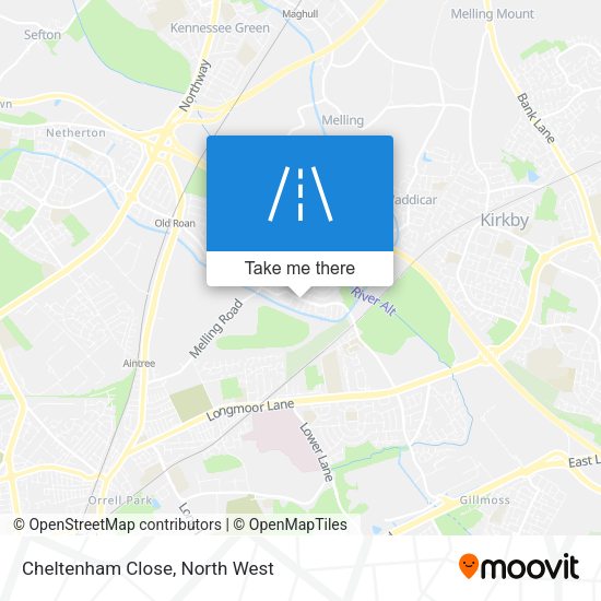 Cheltenham Close map