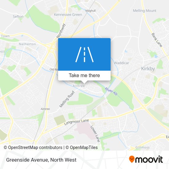 Greenside Avenue map