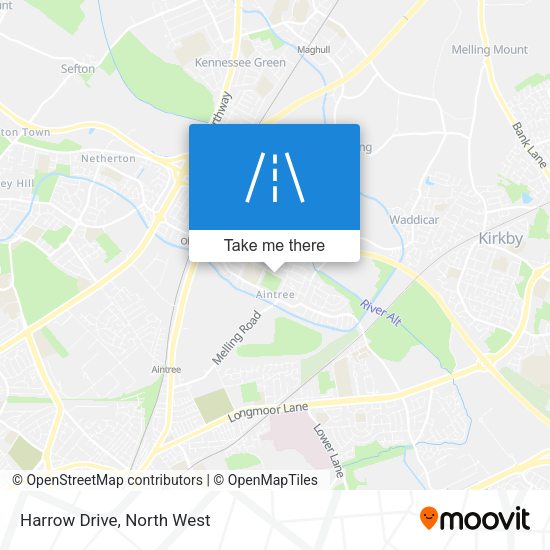 Harrow Drive map