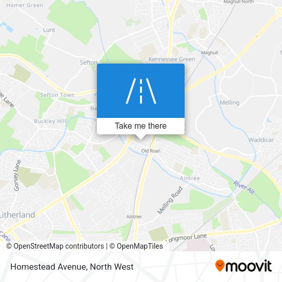 Homestead Avenue map