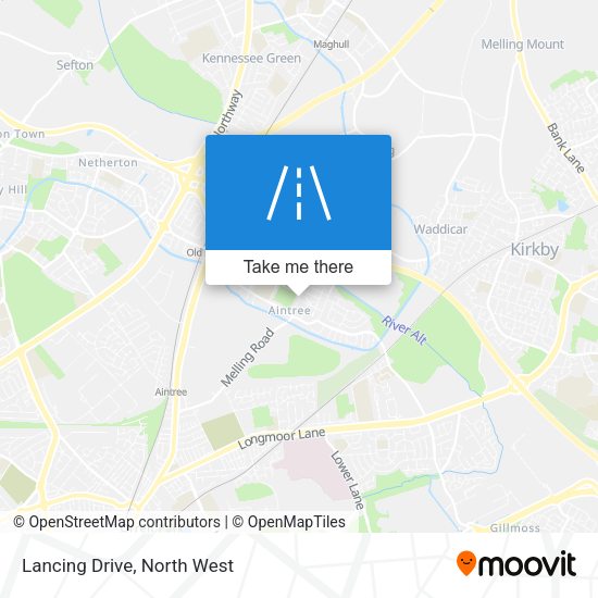 Lancing Drive map