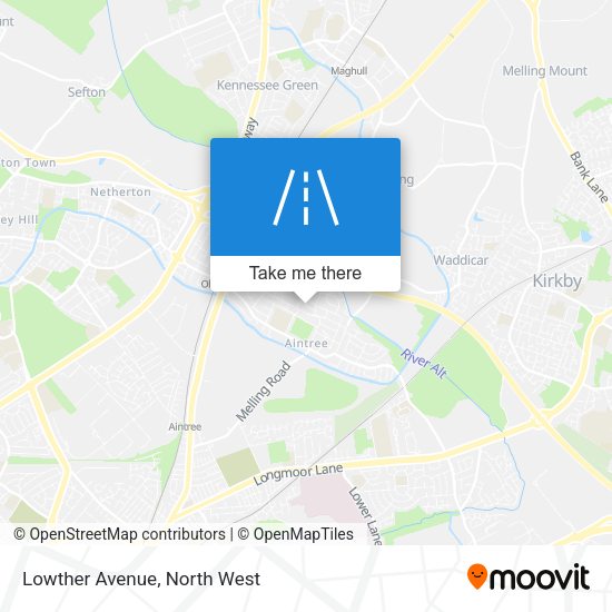 Lowther Avenue map