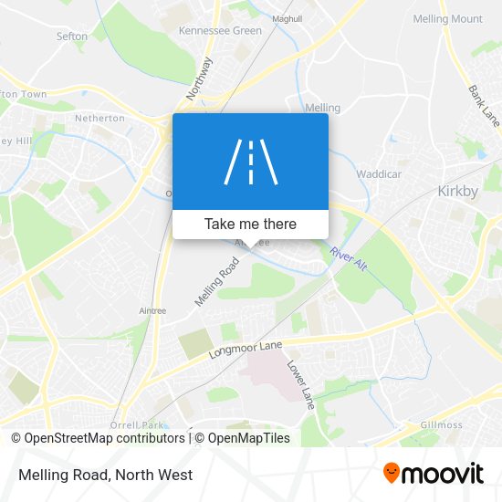 Melling Road map
