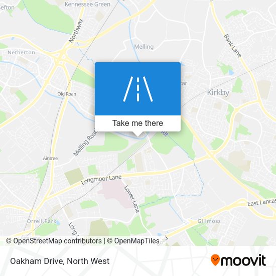 Oakham Drive map