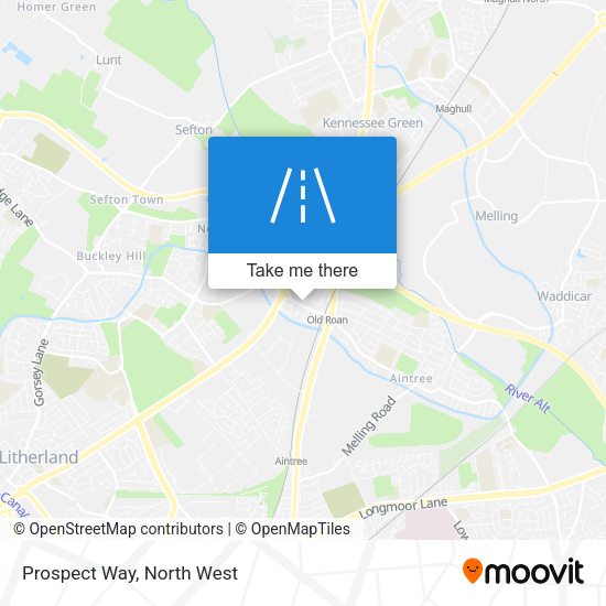 Prospect Way map