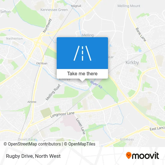 Rugby Drive map