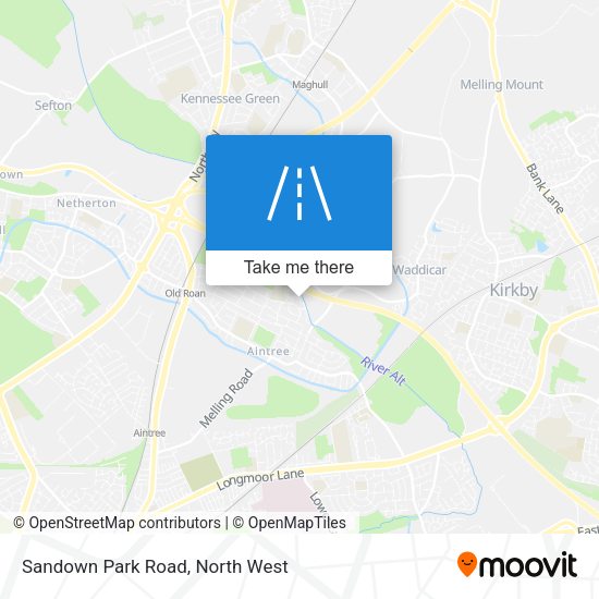 Sandown Park Road map