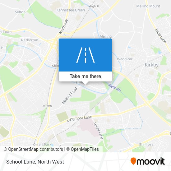 School Lane map
