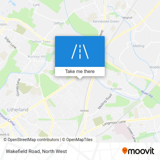 Wakefield Road map