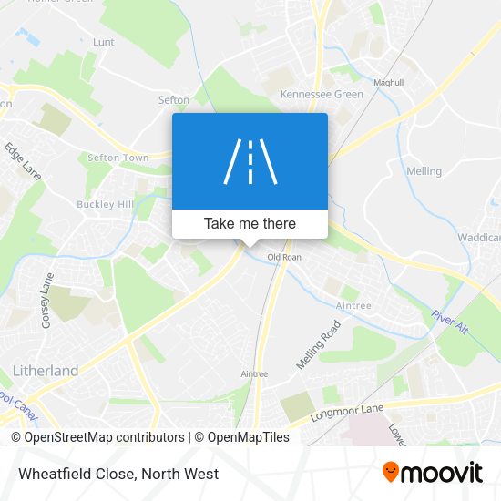 Wheatfield Close map
