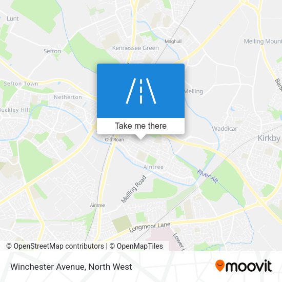 Winchester Avenue map