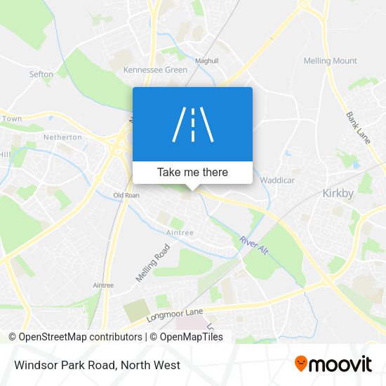 Windsor Park Road map