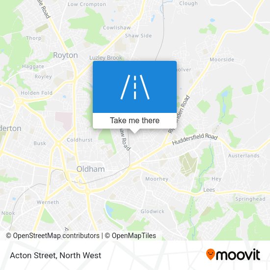 Acton Street map