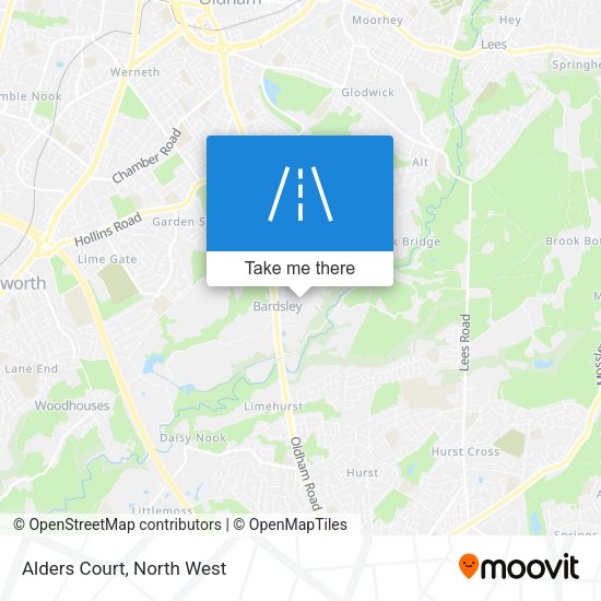 Alders Court map