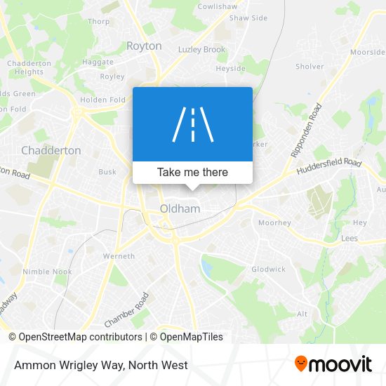 Ammon Wrigley Way map
