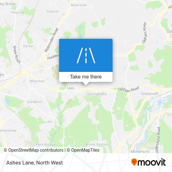 Ashes Lane map