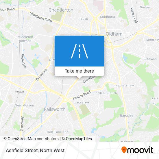 Ashfield Street map