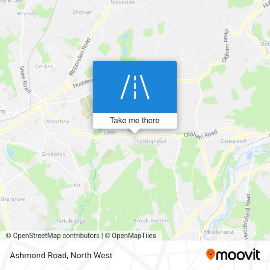 Ashmond Road map