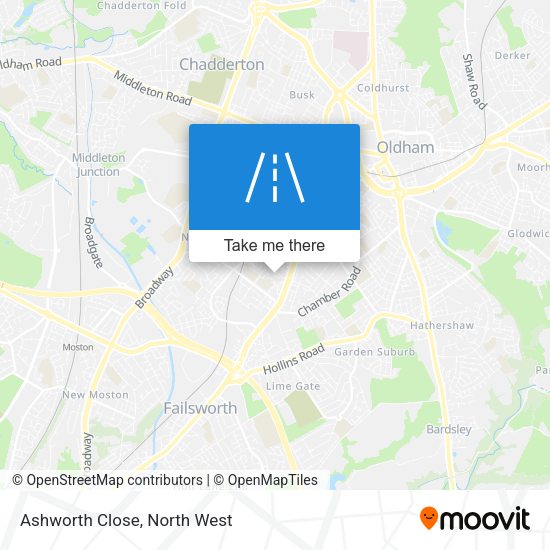 Ashworth Close map